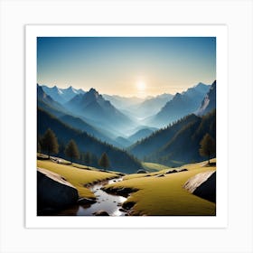 Mountain Landscape 7 Art Print