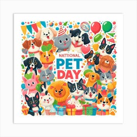 National Pet Day 9 Art Print