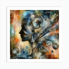 Abstract Of A Woman 1 Art Print