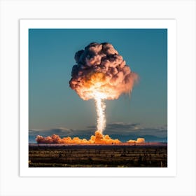 Atomic Explosion Print Art Print