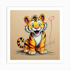 Tiger 3 Art Print