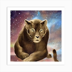Celestial Panther Art Print