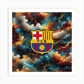 FC Barcelona Logo Wall Art 19 Art Print