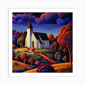 Church In The Woods Art Print