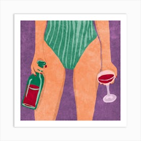 Red wine Art Print