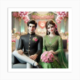 Pakistani Wedding 1 Art Print