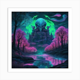 Alien Castle 2 Art Print