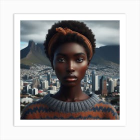 Portrait Of African Woman Art Print