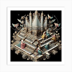 Organ Music Art Print