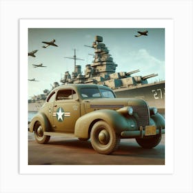 Wwii Car Art Print