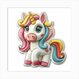 Unicorn 502 Art Print