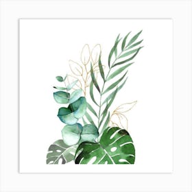 Tropical Leaves 1 Art Print