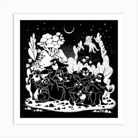 The Conflict in the Woods Art Print