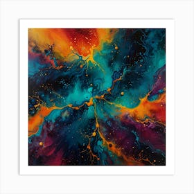 Abstract Painting art print 5 Art Print