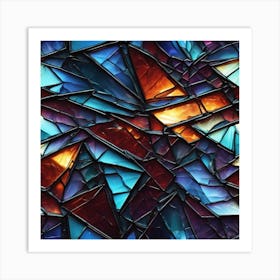 Stained Glass Background 1 Art Print