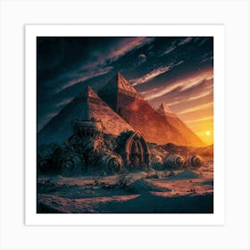 Egyptian Pyramids 6 Art Print