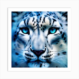 Snow Leopard Art Print