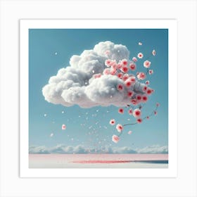 Cherry Blossom Cloud Art Print