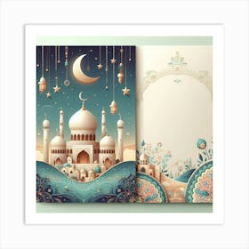 Muslim Prayer Card Art Print