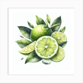 Lime 3 Art Print