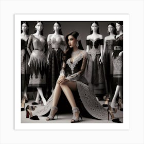 Asian Fashion 1 Art Print