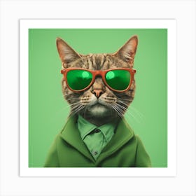 Business Cat Art Print