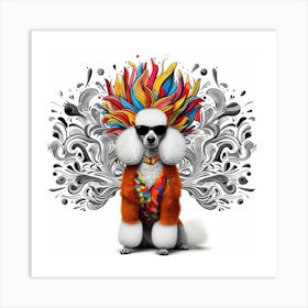 Poodle S Costume Extravaganza Art Print