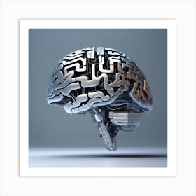 Digital Brain 3 Art Print