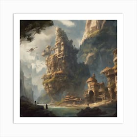 Fantasy City 97 Art Print