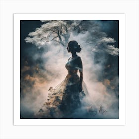 Woman In A Dress Art Print