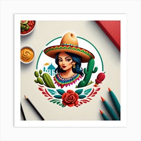 Mexican Girl 86 Art Print