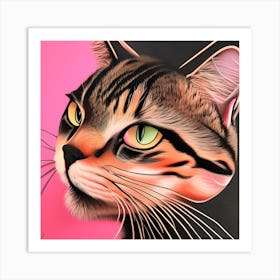 Cute Cat Art Print