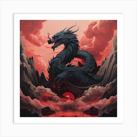 Dragon In The Sky Art Print