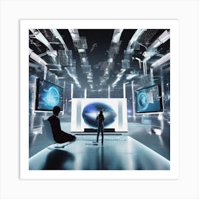 Futuristic Space 1 Art Print