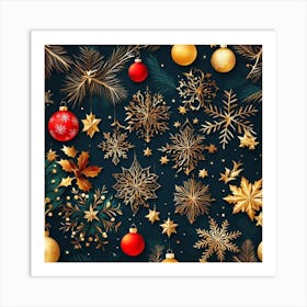 Christmas Background 1 Art Print