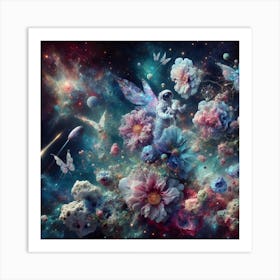 Flowers Of The Universe Art Print