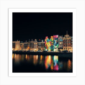 Amsterdam At Night 4 Art Print