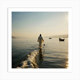 Jesus Walking On The Sea Of Galilee 1 Art Print