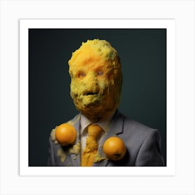 Man With A Moldy Lemon Face 3 Art Print