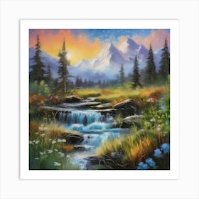 Mountain Stream 2 Art Print