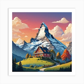 House In The Mountains 1 Art Print