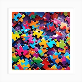 Life puzzled 3 Art Print