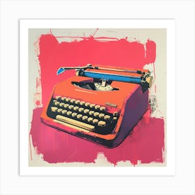 Typewriter Pop Art 2 Art Print