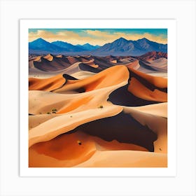 DEATH VALLEY SAND DUNES Art Print