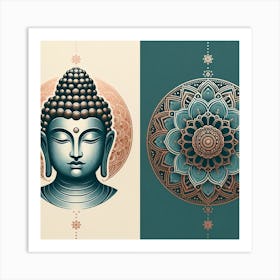 Buddha Mandala 1 Art Print