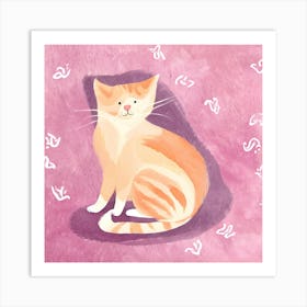 Orange Tabby Cat 6 Art Print