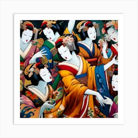 Japan Geisha Visual 85 Art Print