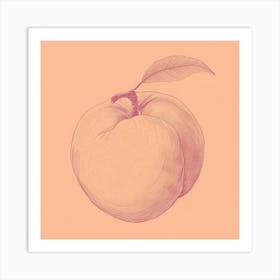 Peach 1 Art Print