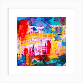 Contemporary art, modern art, mixing colors together, hope, renewal, strength, activity, vitality. American style.59 Art Print