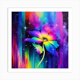 Rainbow Flower 1 Art Print